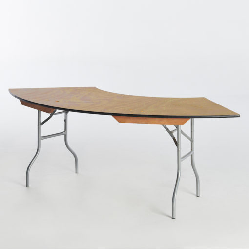 29b. Serpentine Table Large-No Riser